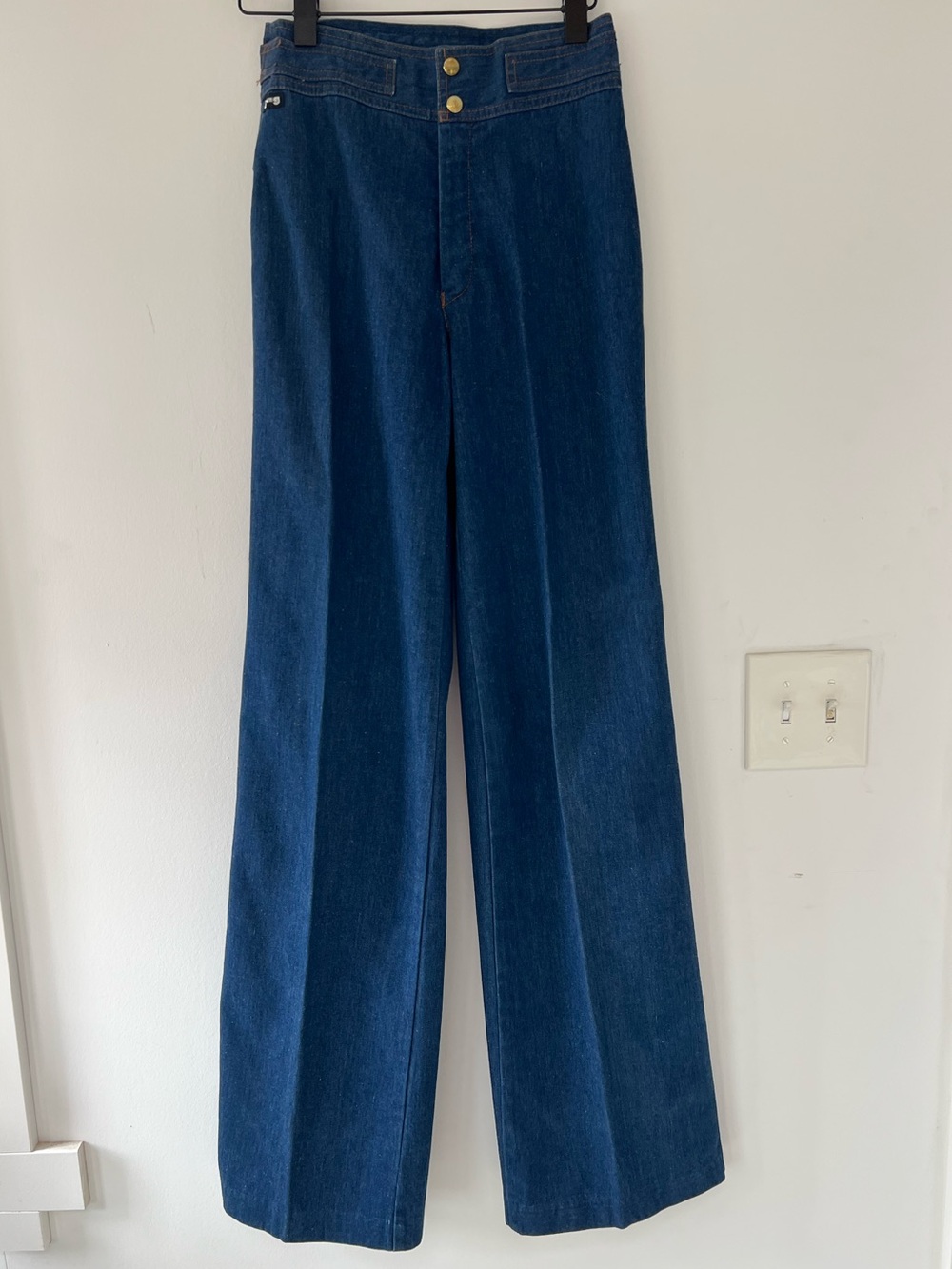 1970 JAG Jeans Wide-Leg Flare Jeans Denim Trousers  high rise Made in Canada